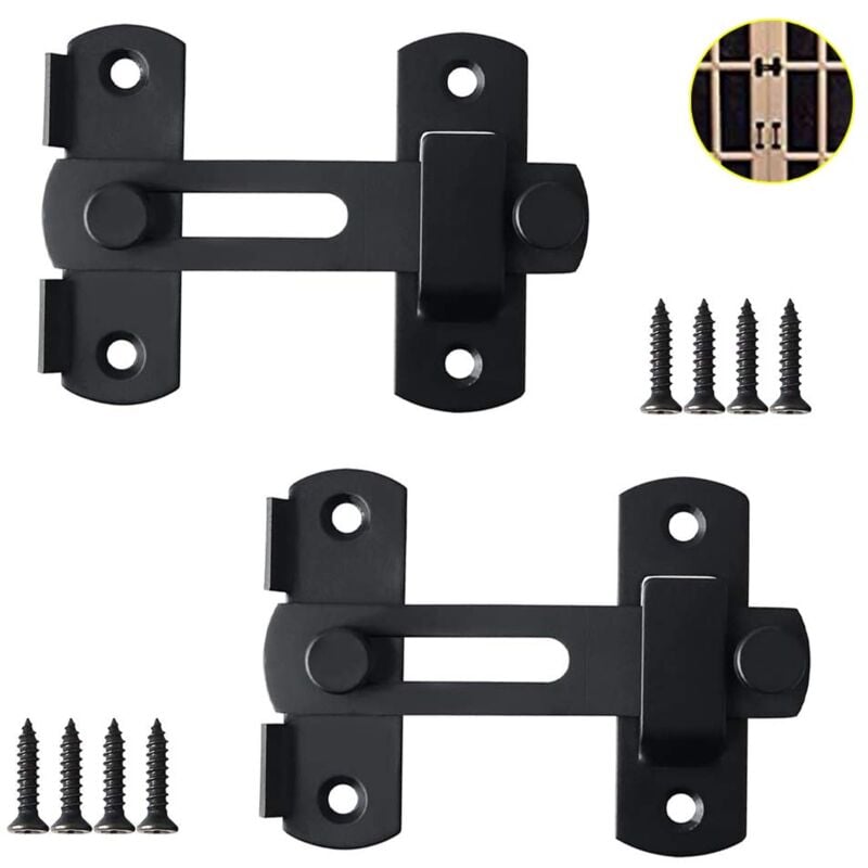 foto del prodotto door latch stainless steel padlock door lock small door lock bathroom door lock window furniture pet door lock 2pcs