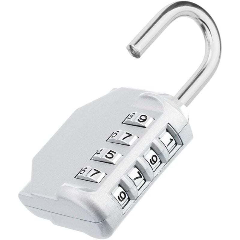 immagine 0 del prodotto zvd combination padlock number locker combination padlock 4 digit gym combination lock silver