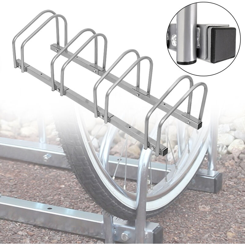 foto del prodotto hengmei portabici supporto per biciclette supporto multiplo per biciclette staffa per biciclette supporto da pavimento montaggio a parete per 4