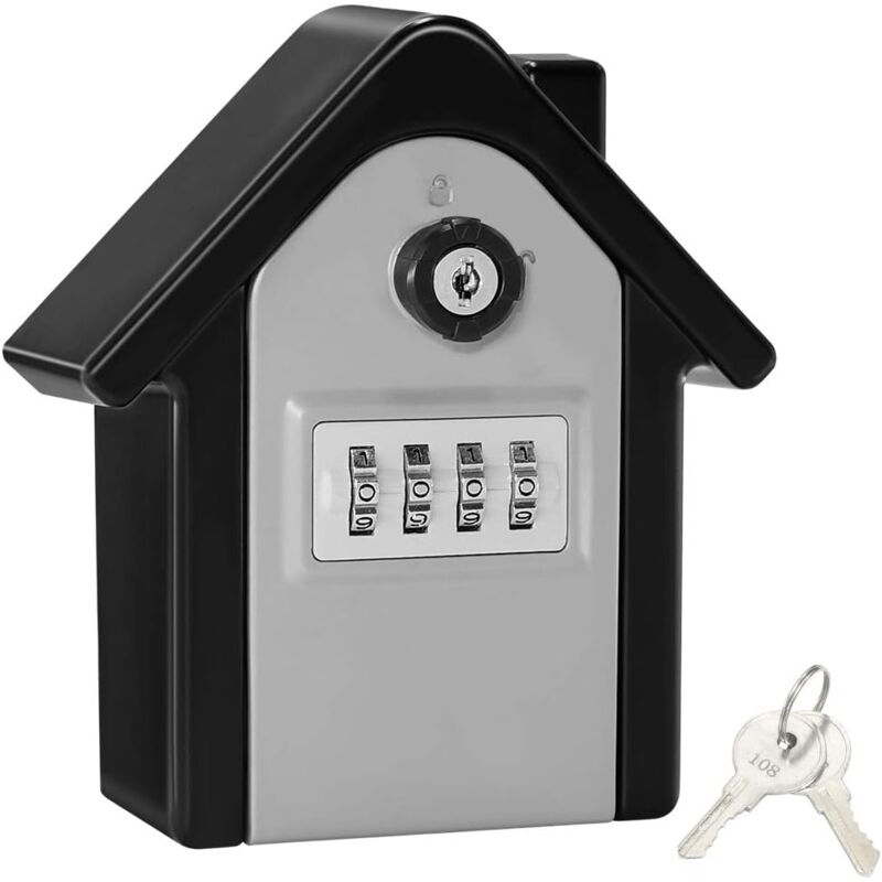 immagine 0 del prodotto zvd key safe wall mounted key box with digital code emergency keys, large key safe box xl size outdoor key safe for home, office, factory,