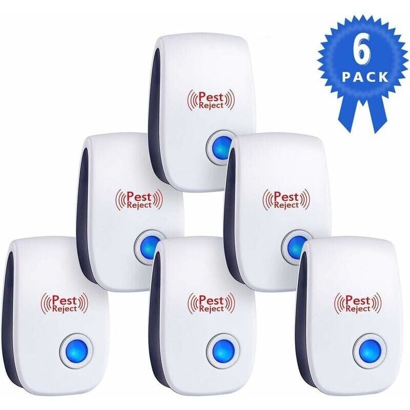 foto del prodotto snq repellente per topi e ratti ad ultrasuoni potente spina ultrasonica a doppia frequenza 6 dispositivi repellenti ad ultrasuoni per roditori,