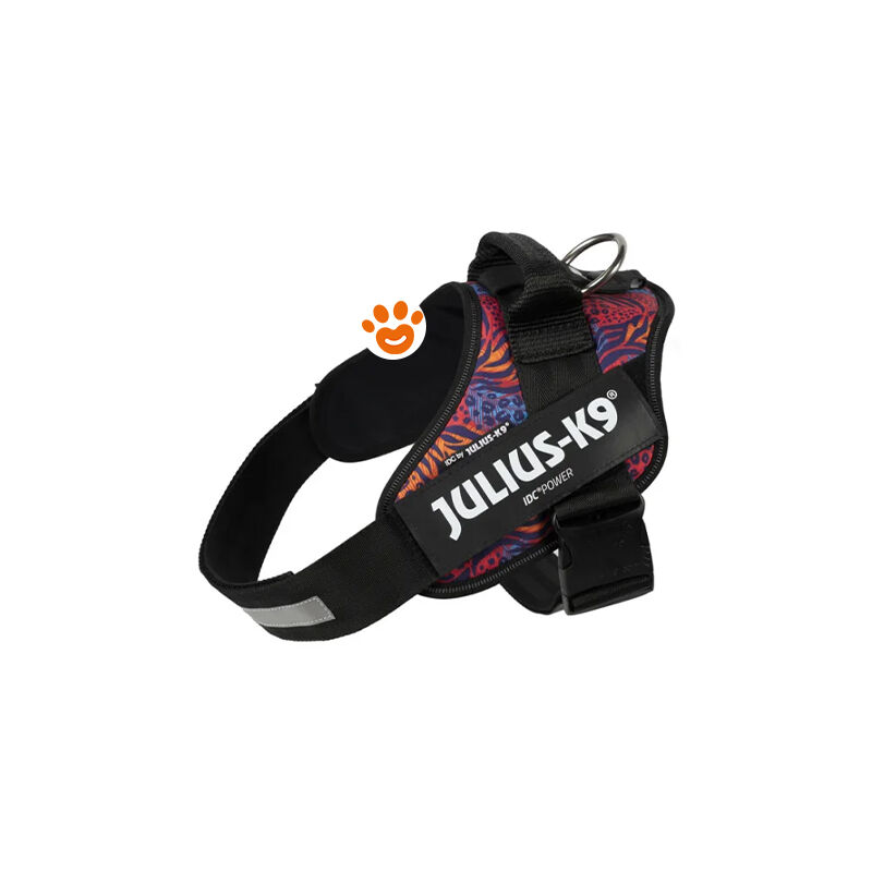foto del prodotto pettorina idc julius k9 powerharness con fantasia ita pettorina idc julius k9 powerharness con fantasia ita wild lady, xxs baby 2 33 45cm 