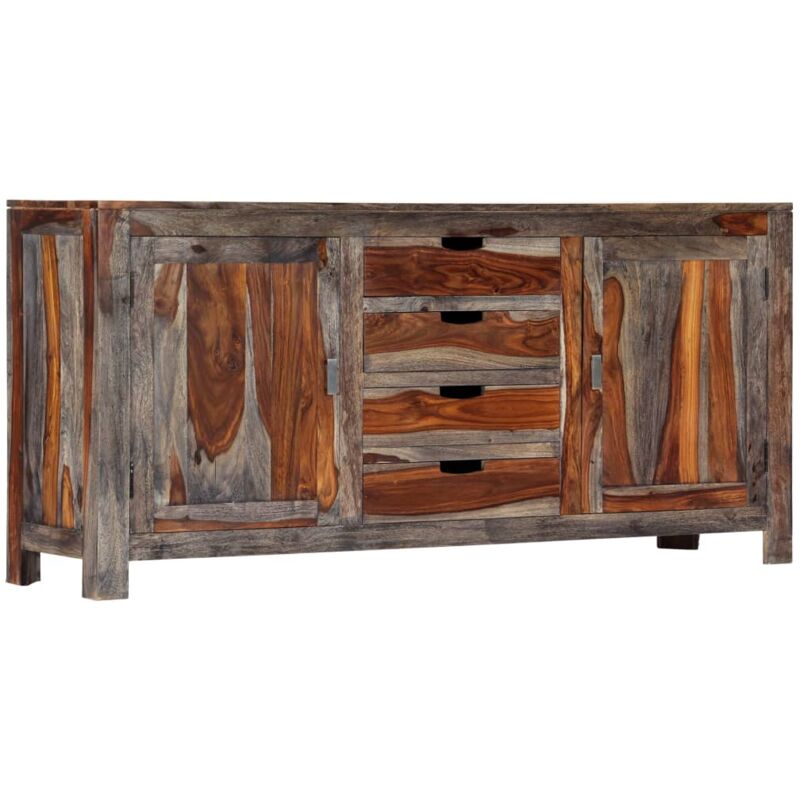 foto del prodotto vidaxl credenza grigia 160x40x75 cm in legno massello di acacia
