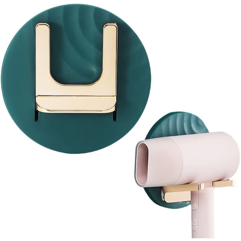 foto del prodotto hair dryer holder, wall mounted hair dryer holder, hair dryer holder, self adhesive plastic hair dryer holder, for wall mounted bathroom, bathroom,