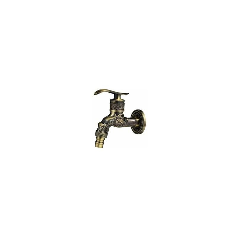 foto del prodotto zvd robinet mural r tro en laiton style antique cuivre sculpt pour cuisine ou salle de bain