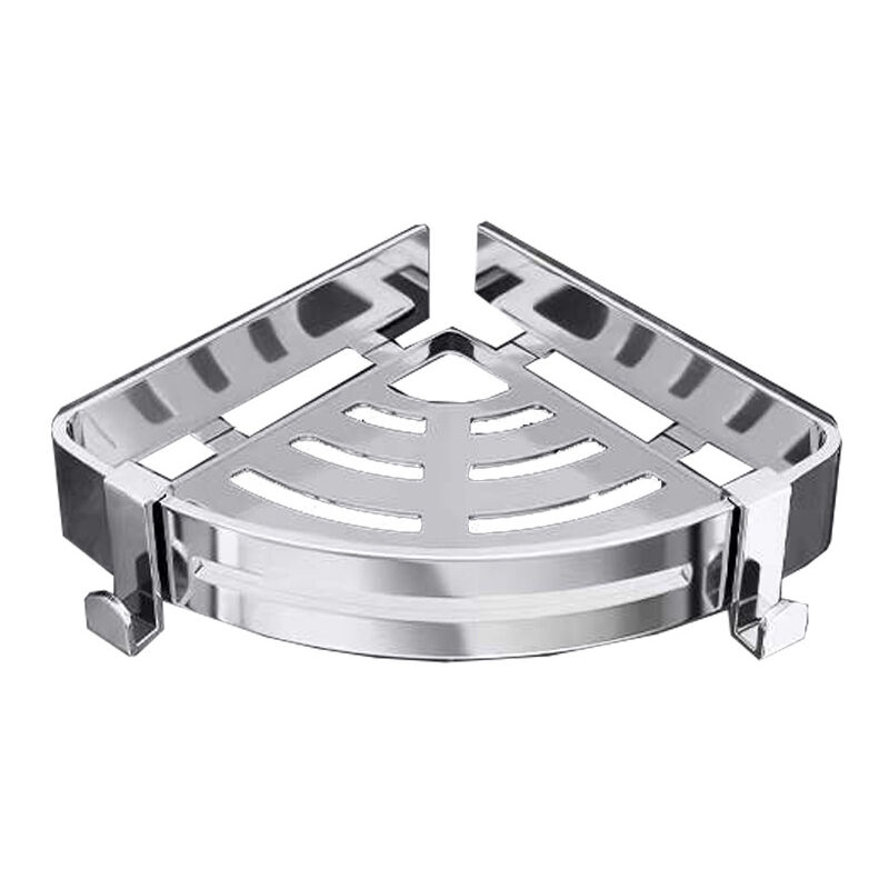 foto del prodotto stainless steel bathroom rack toilet tripod kitchen corner storage rack punch free