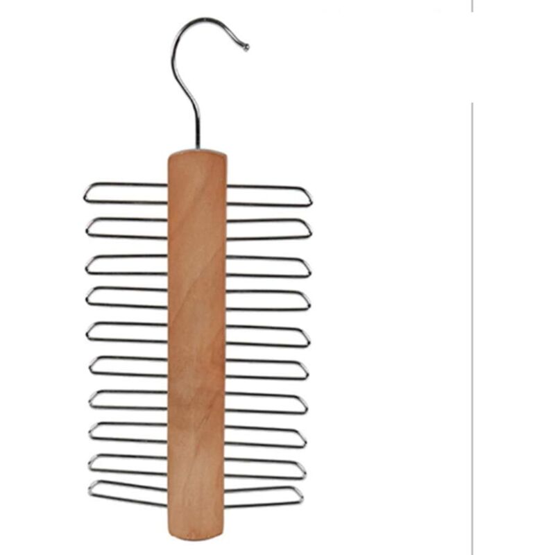 foto del prodotto wooden hanger for ties, scarves, belts, accessories