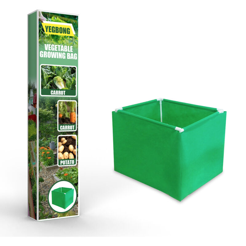 foto del prodotto zvd vegetable planting bag non woven planting bag plant home gardening vegetable square 4333.535.7cm