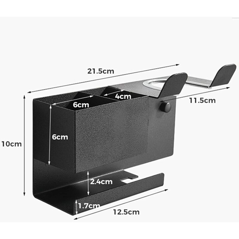 foto del prodotto zvd hair dryer holder, hair dryer holder cable holder, self adhesive wall mounted hair straightener holder, ideal for hair dryer storage and hair