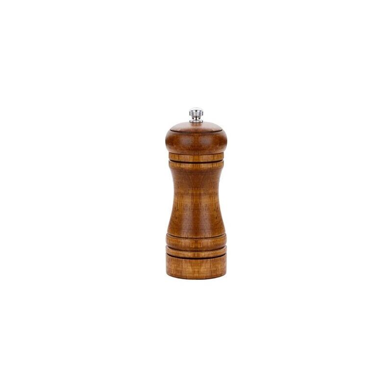 foto del prodotto wooden manual pepper mill for black pepper mill small oak 14 cm 