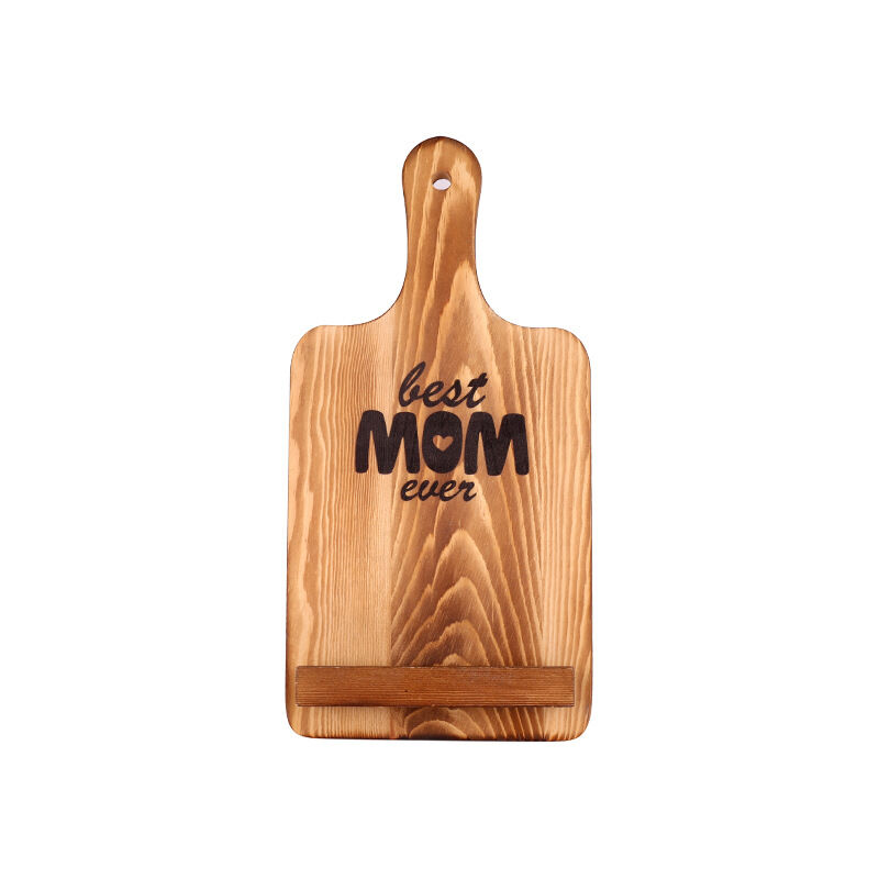 foto del prodotto gift for mom, birthday gift, adjustable rustic wooden kitchen desk, ipad recipe book, tablet stand, cutting board style
