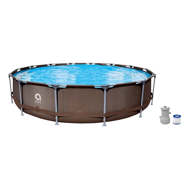 foto del prodotto avenli piscina fuori terra tonda, 427xh.84 cm con pompa filtro da 2006 lt h