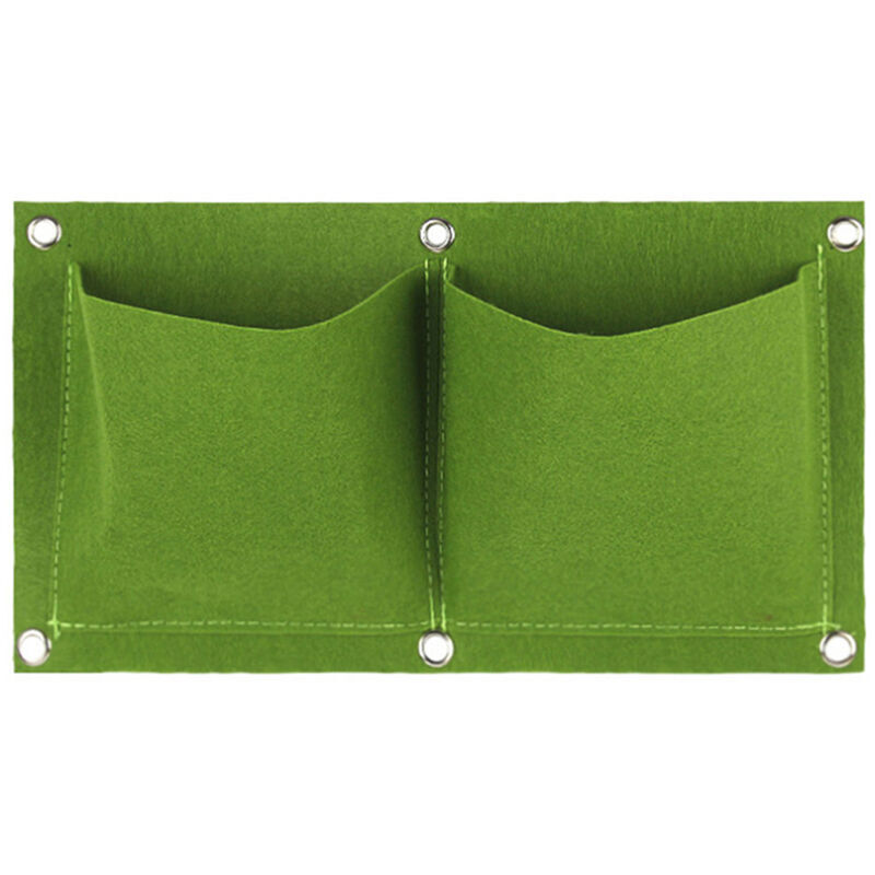 foto del prodotto wall plant bag garden plant bag, green 2 pockets