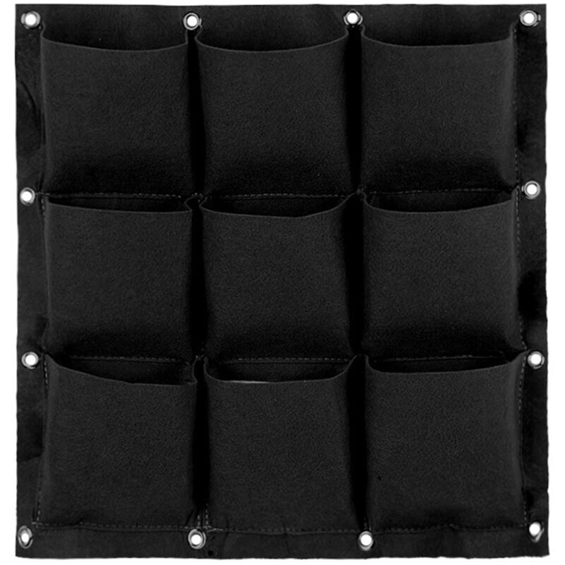 foto del prodotto zvd wall plant bag hanging planting bag plant growing bag vertical wall planter indoor outdoor flower 9 pockets for home, office and home gardening