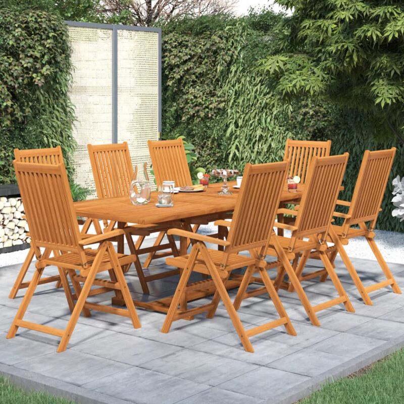 foto del prodotto prolenta premium furniture limited set mobili da pranzo per giardino 9 pz legno