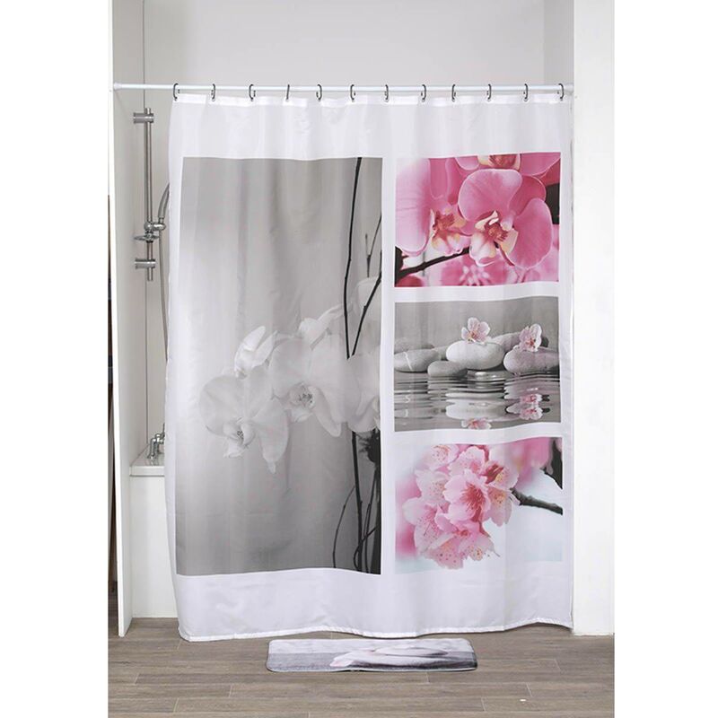 foto del prodotto tenda da doccia in poliestere 180x200 cm lou tendance