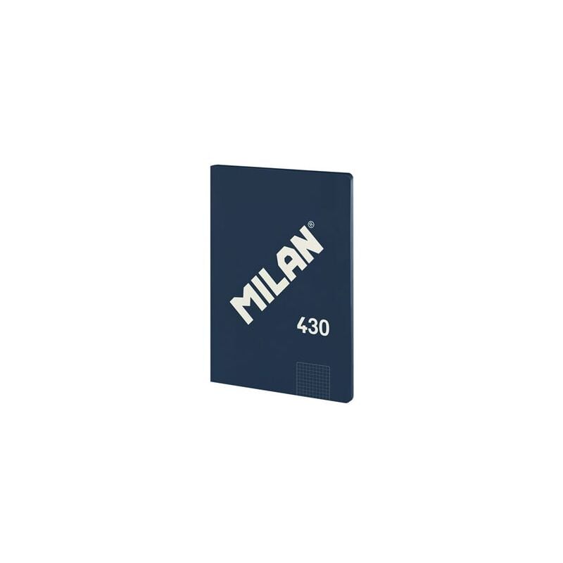 foto del prodotto milan quaderno a4 quadrettato 5x5mm collezione 430 since 1918 colore blu marino incollato mil n