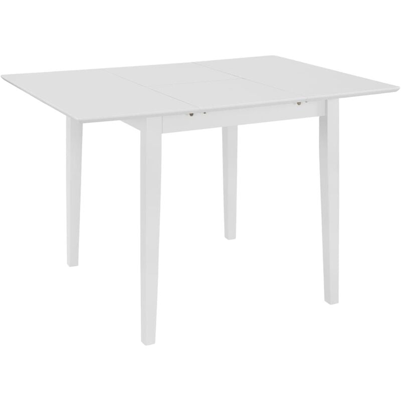 foto del prodotto tavolo sala da pranzo soggiorno allungabile design cena bianco 80 120 cm mdf