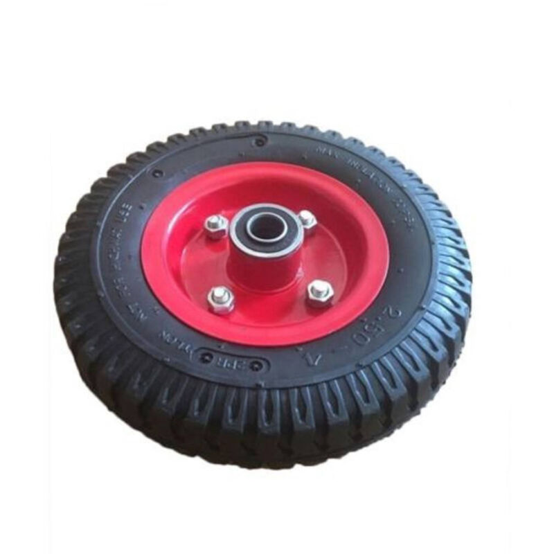 foto del prodotto ruota ruotino 8x4 per carrello portapacchi 2.50 4 200mm peso max 200kg trade shop traesio