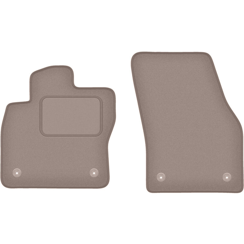 foto del prodotto tappetini anteriori beige per volkswagen tiguan allspace 7 posti 2017 