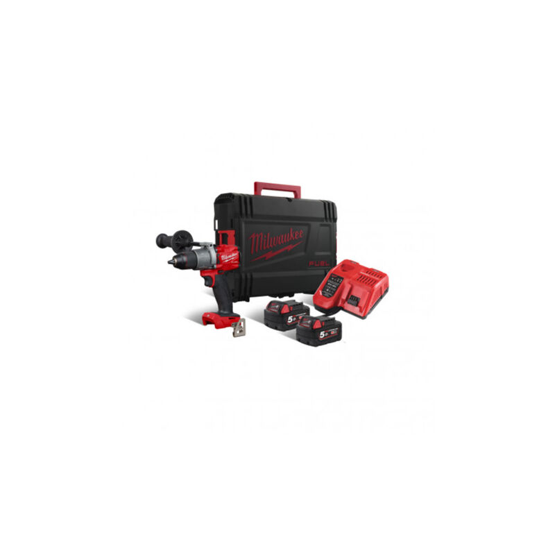 foto del prodotto milwaukee akku schlagbohrschrauber fuel m18fpd hd box 2x 18v 5,0ah li ion, 6