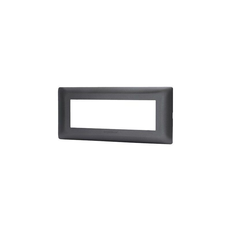 foto del prodotto placca coprifrutti abm nero posti 6 mm 190x85