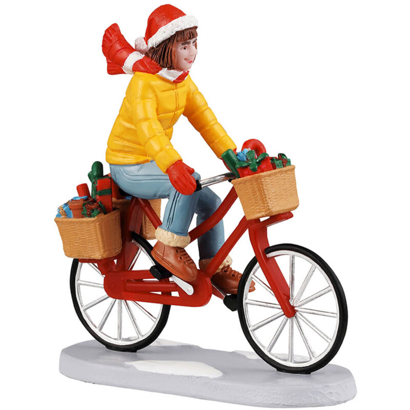foto del prodotto personaggi per villaggio di natale regali da asporto in resina