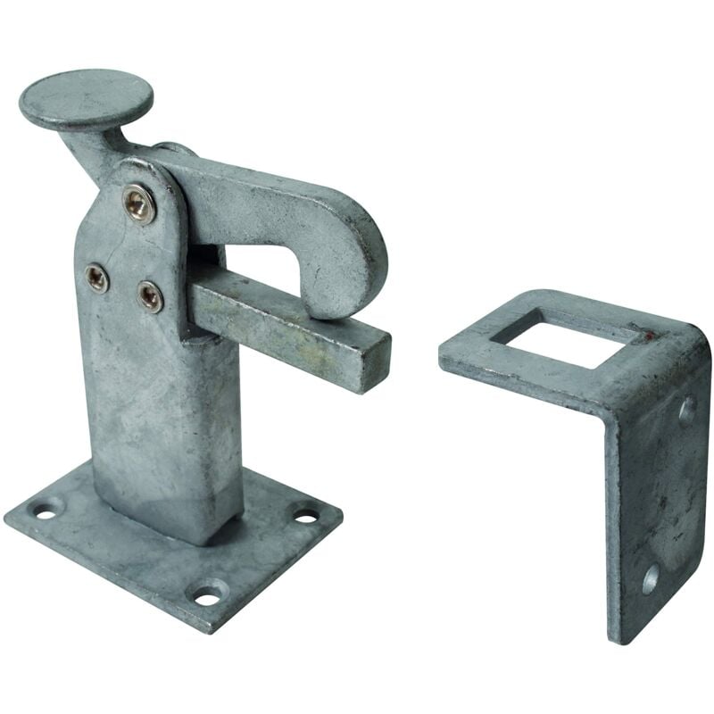 foto del prodotto 411763 fermo per cancello, zincato a caldo, altezza 95 mm alberts