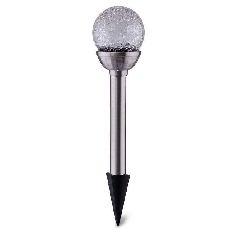 immagine 0 del prodotto lampioncino segnapassi led wizard 0,08w argento con pannello solare ip44 rgb con sensore crepuscolare aigostar