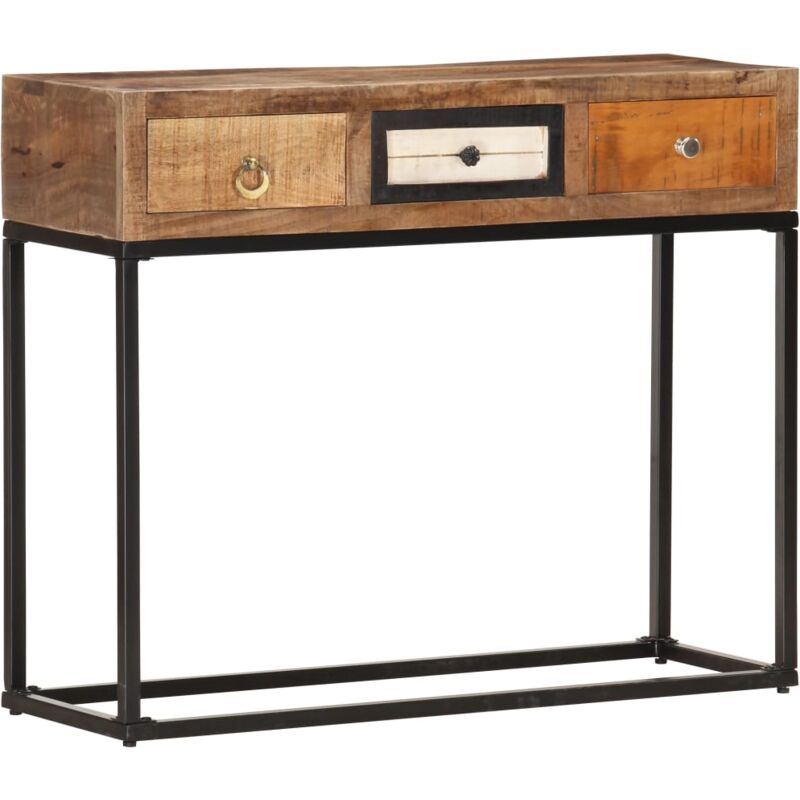foto del prodotto furniture limited tavolo consolle oro 90x30x75 cm in legno