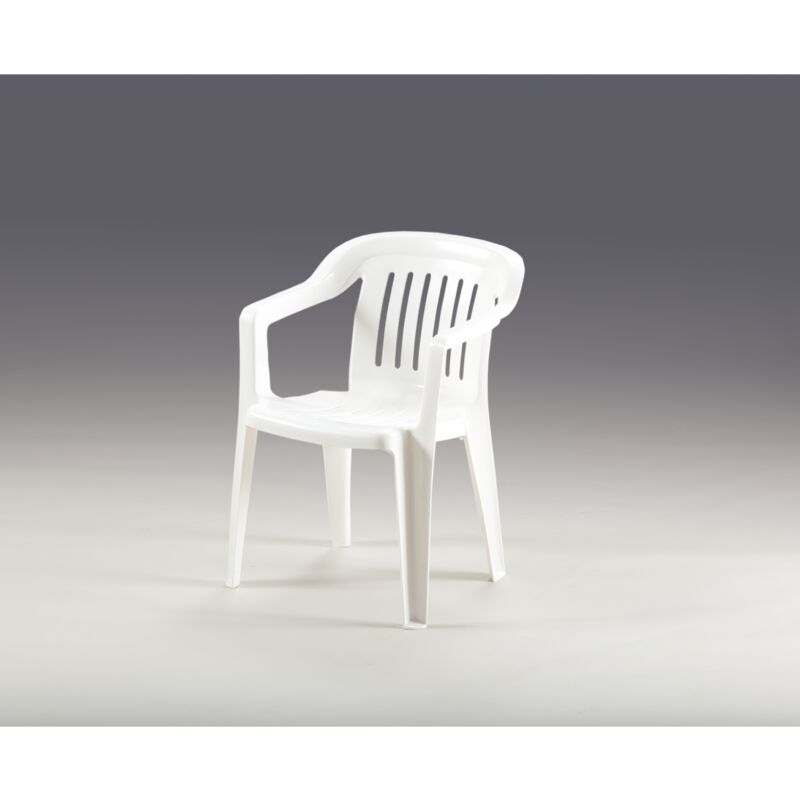 foto del prodotto sedia venezia bianca 58x56xh77cm impilabile