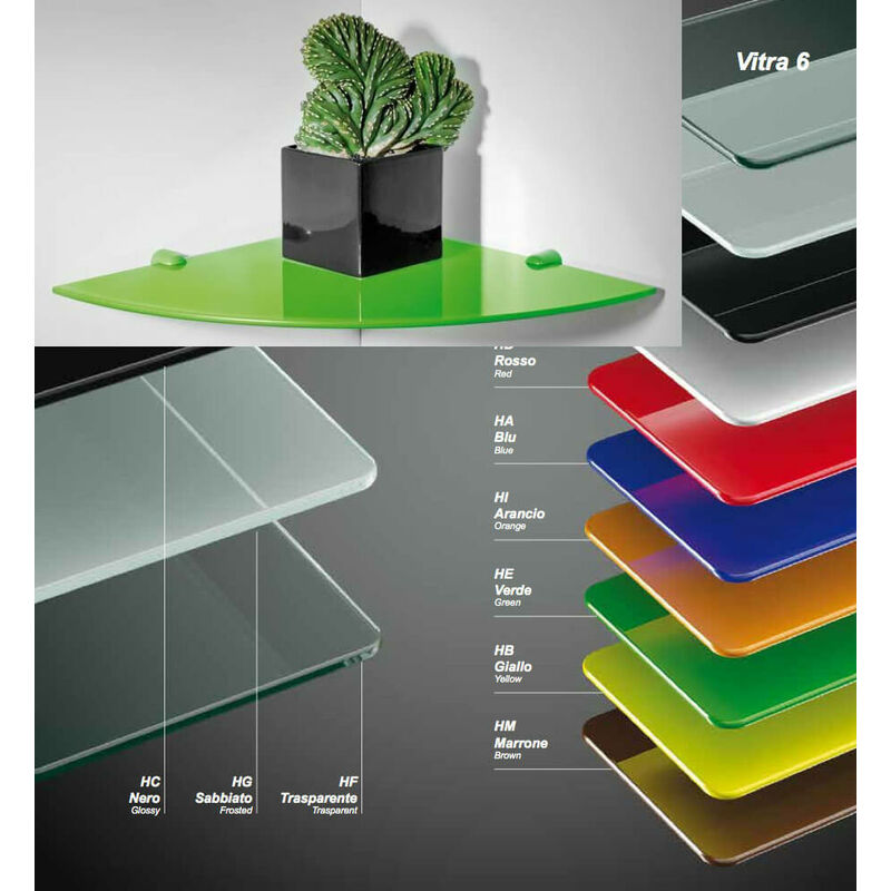 foto del prodotto mensola vitra cm.25x25 verde