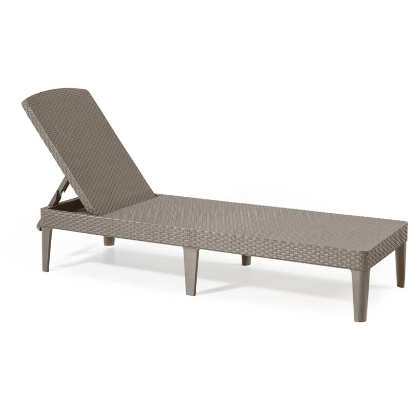 foto del prodotto lettino prendisole marsicana, sdraio da giardino, letto pieghevole outdoor, sedia reclinabile, 188x58 h29 cm, tortora dmora