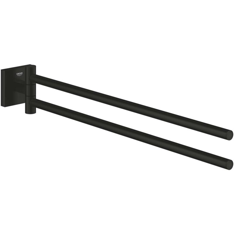 immagine 0 del prodotto grohe start cube portasciugamani doppio, lunghezza 44 cm, nero opaco 409762430