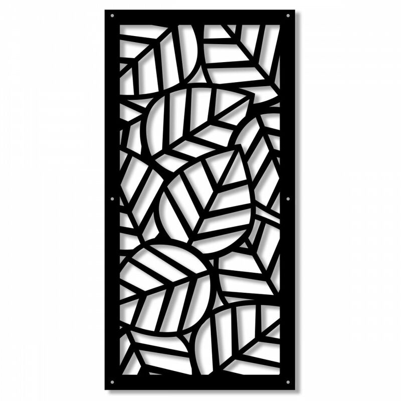 foto del prodotto tropica pannello traforato in pvc misura 47x94 cm colore nero