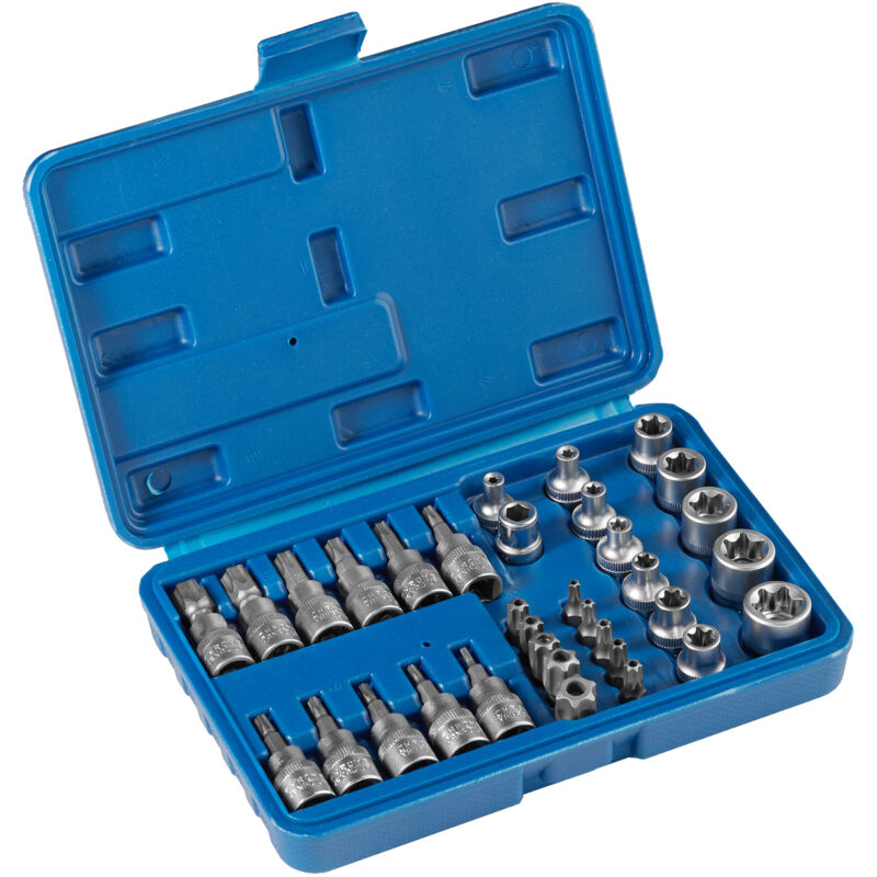 immagine 0 del prodotto tectake set di chiavi a bussola da 34 pz. chiavi a bussola, set chiavi a bussola