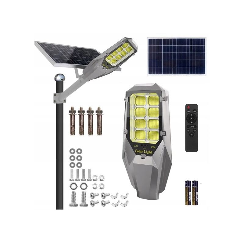 foto del prodotto lampione solare da giardino per palo potente lampione stradale 2000w batteria 40ah