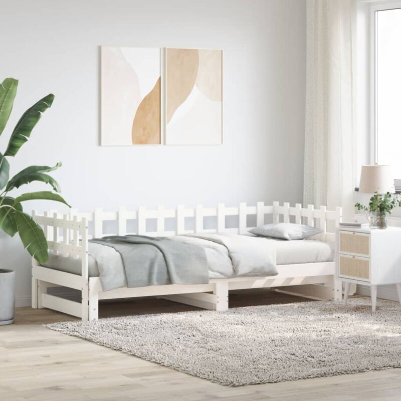 foto del prodotto furniture limited dormeuse estraibile bianca 2x 90x190 cm