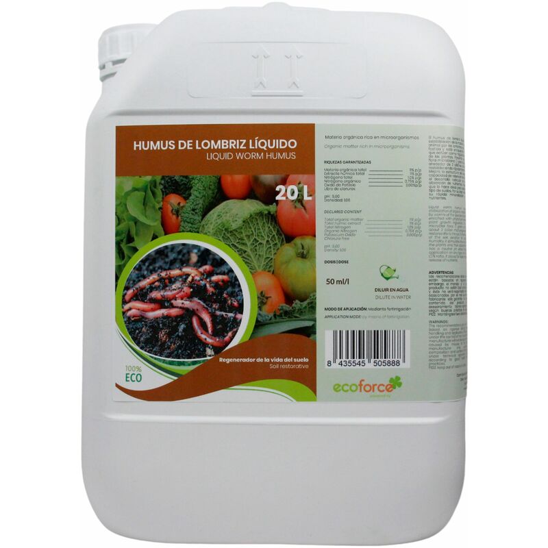 foto del prodotto cultivers cultura di humus ecologica di lombrichi liquidi 20 l