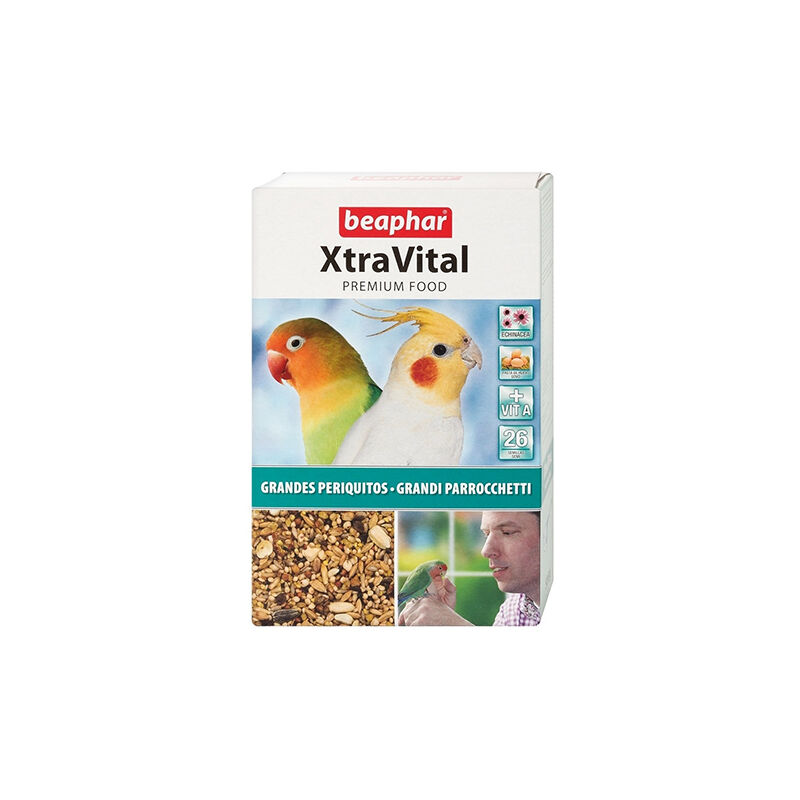 foto del prodotto beaphar xtravital food per grandi parrocchetti, 500 gr