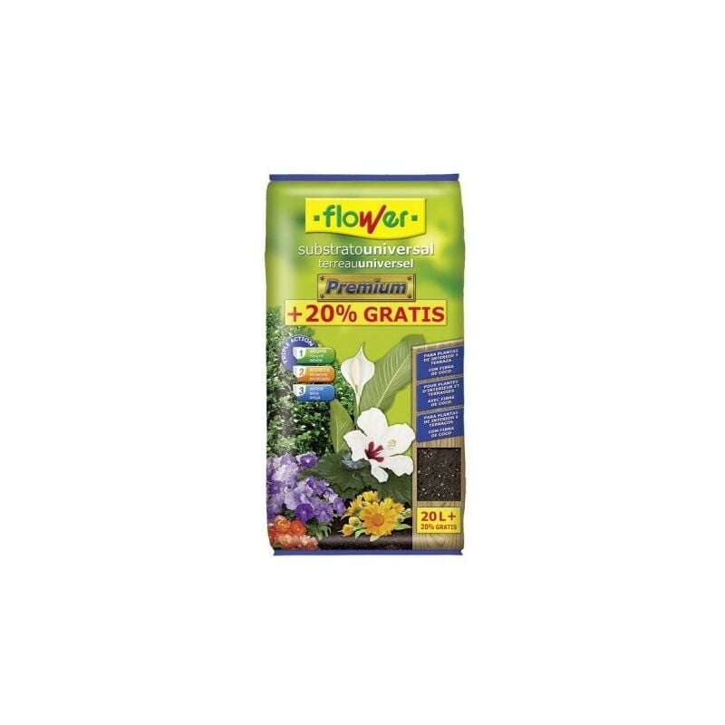 foto del prodotto flower substrato premium 20 l 20 gratuito