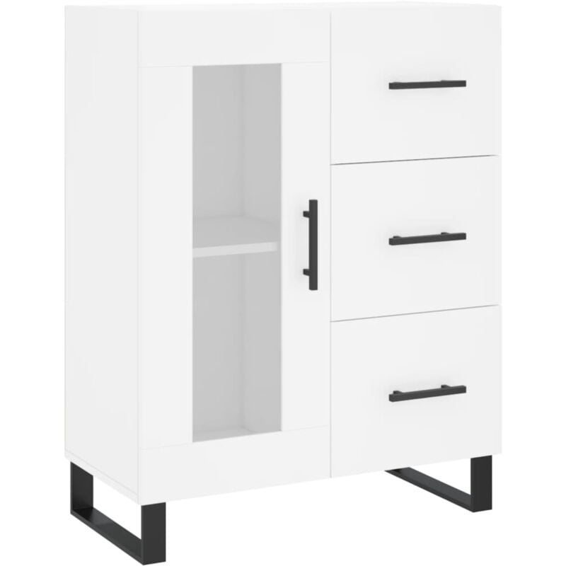 foto del prodotto vidaxl credenza bianca 69,5x34x90 cm in legno multistrato
