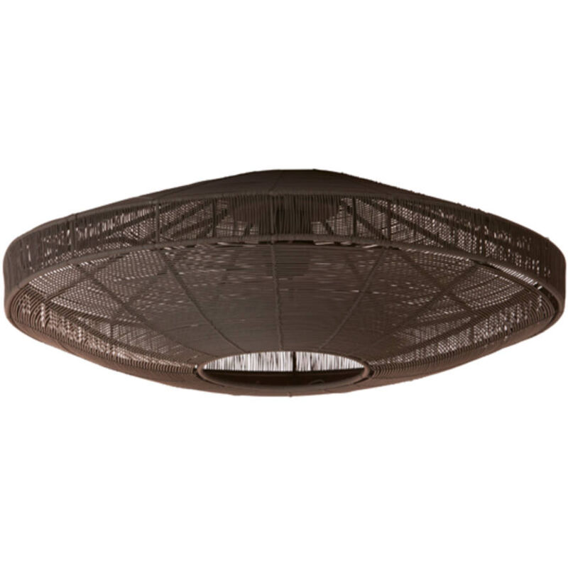 foto del prodotto light living plafoniera bahala marrone metallo 