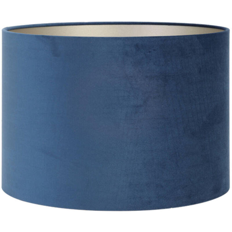 foto del prodotto light living paralume velours blu tessile 25cm 