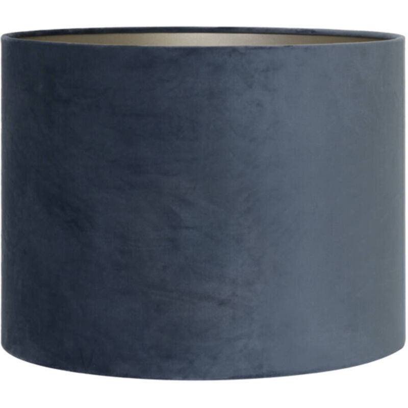 foto del prodotto light living paralume velours blu tessile 30cm 