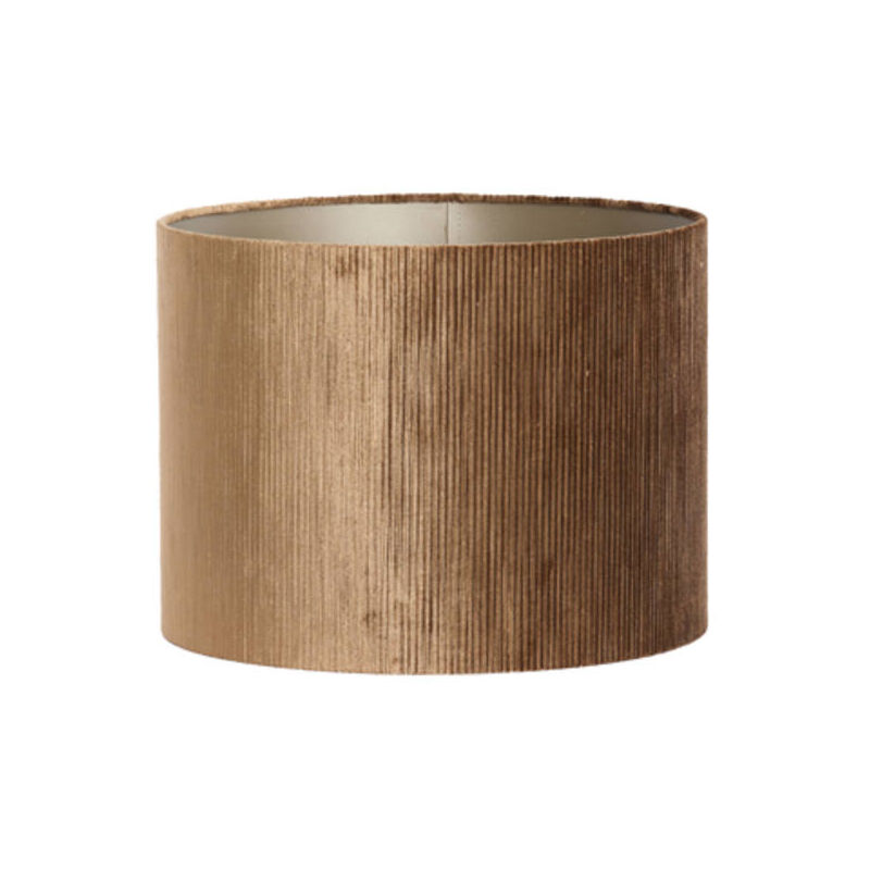 foto del prodotto light living paralume flair marrone tessile 25cm 
