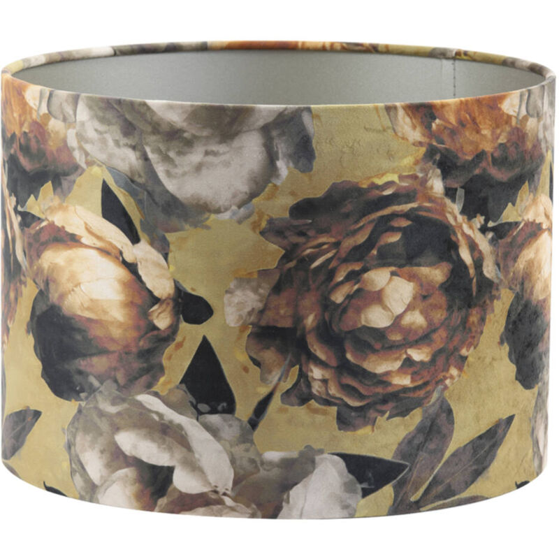 foto del prodotto light living paralume rosa victoria bronzo tessile 