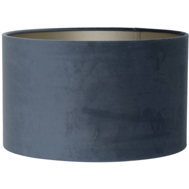 foto del prodotto light living paralume velours blu tessile 40cm 