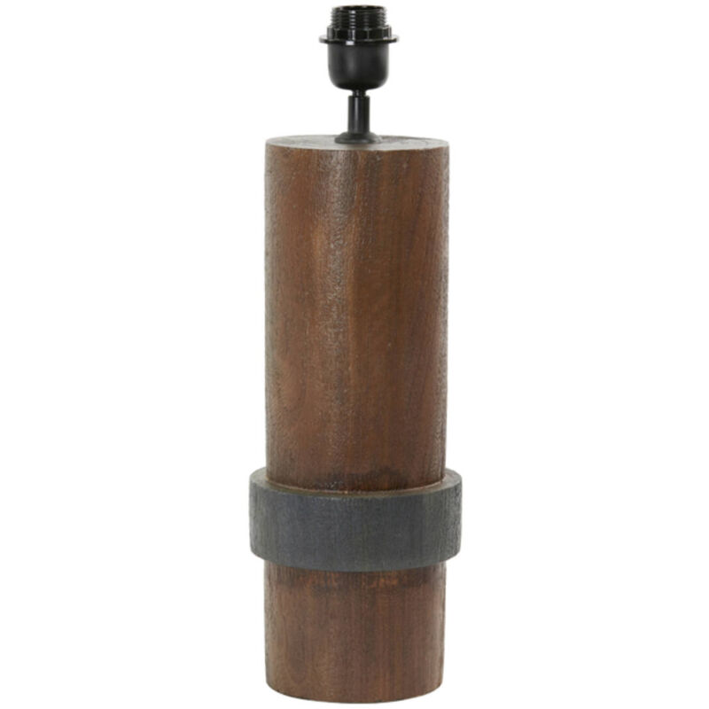 foto del prodotto light living lampada da tavolo manilla marrone legno 