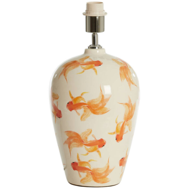 foto del prodotto light living lampada da tavolo fish beige ceramica 